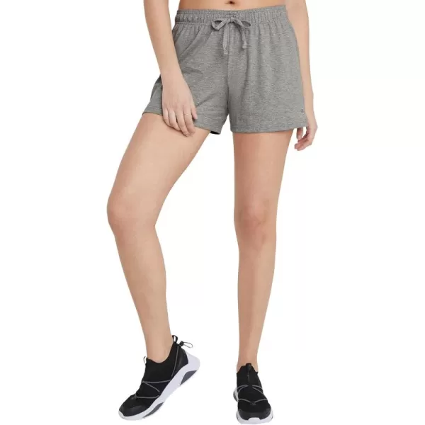 imageChampion WomenS Shorts Lightweight Lounge Soft Jersey Comfortable Shorts For Women Plus Size AvailableOxford Gray