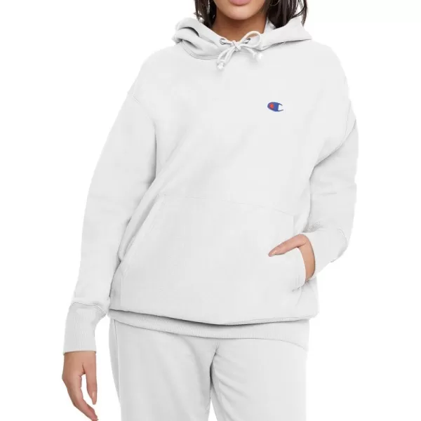 imageChampion Womens Hoodie Reverse Weave Heavyweight Fleece Sweatshirt For Men and WomenWhite Left Chest C