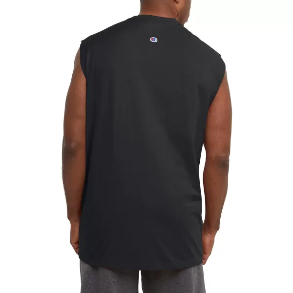imageChampion Mens Big and Tall Sleeveless Tank Top ShirtsBlack Script