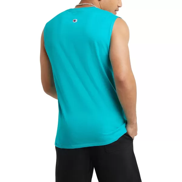 imageChampion Mens Big and Tall Sleeveless Tank Top ShirtsElectric Cyan