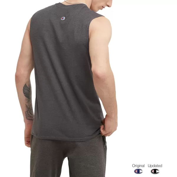imageChampion Mens Big and Tall Sleeveless Tank Top ShirtsGranite Heather