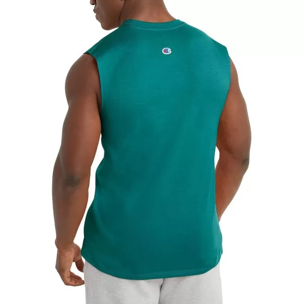 imageChampion Mens Big and Tall Sleeveless Tank Top ShirtsJungle Mint Script