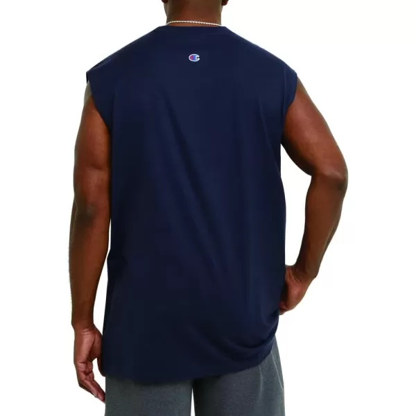 imageChampion Mens Big and Tall Sleeveless Tank Top ShirtsNavy Script