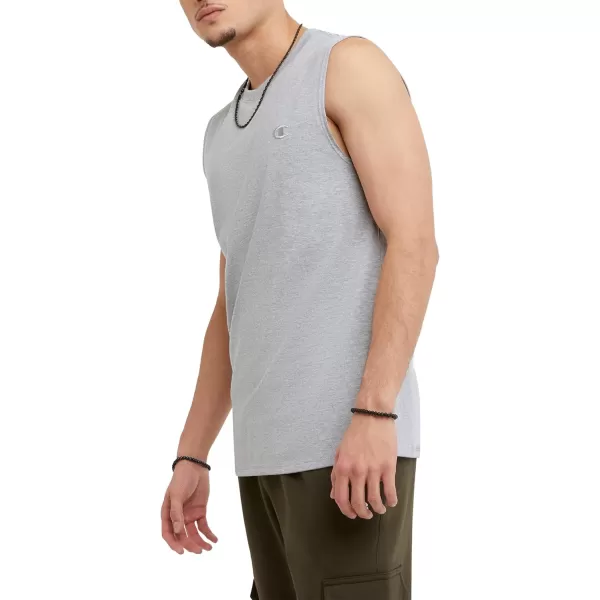 imageChampion Mens Big and Tall Sleeveless Tank Top ShirtsOxford Gray
