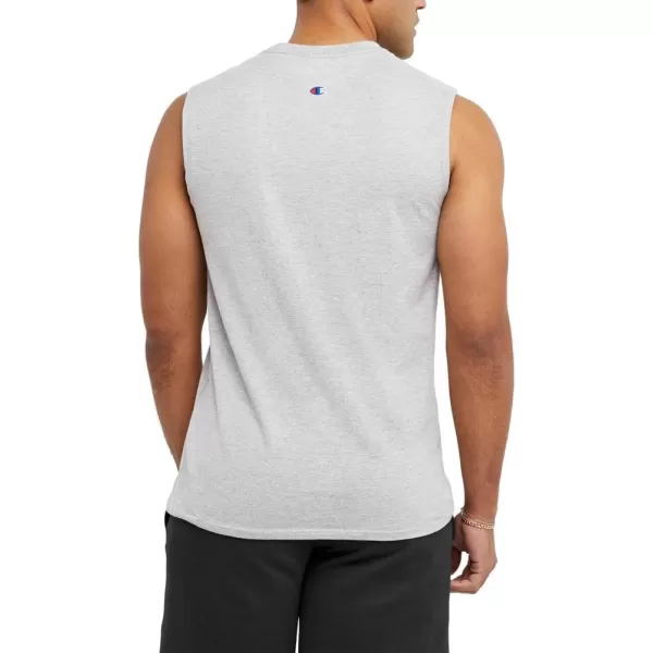 imageChampion Mens Big and Tall Sleeveless Tank Top ShirtsOxford Gray Script