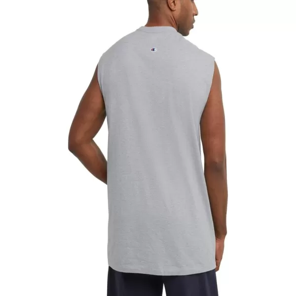 imageChampion Mens Big and Tall Sleeveless Tank Top ShirtsOxford Gray Script