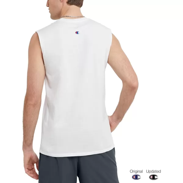 imageChampion Mens Big and Tall Sleeveless Tank Top ShirtsWhite