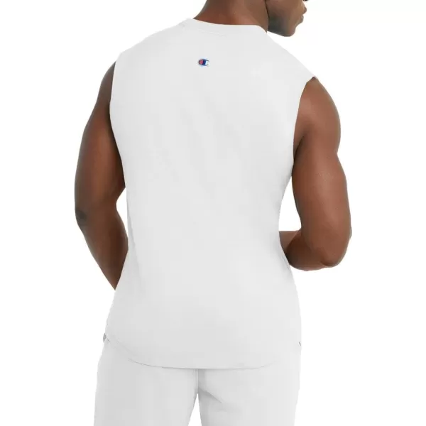 imageChampion Mens Big and Tall Sleeveless Tank Top ShirtsWhite Script
