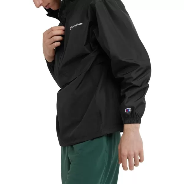 imageChampion Mens Jacket Stadium Packable Wind and Water Resistant Jacket Reg Or Big ampamp TallBlack Small Script