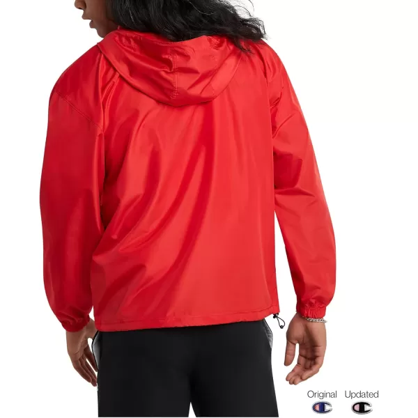 imageChampion Mens Jacket Stadium Packable Wind and Water Resistant Jacket Reg Or Big ampamp TallScarlet Small Script