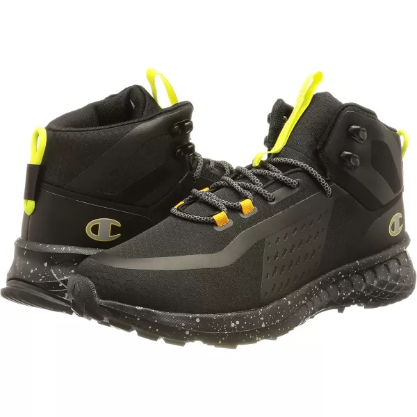 imageChampion Mens Rally Pro SneakerNero Giallo Giallo Zolfo Kk001