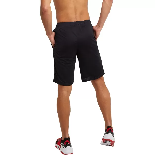 imageChampion Mens Sport Shorts Moisture Wicking Athletic Shorts Gym Shorts Reg Or Big ampamp TallBlack C Logo