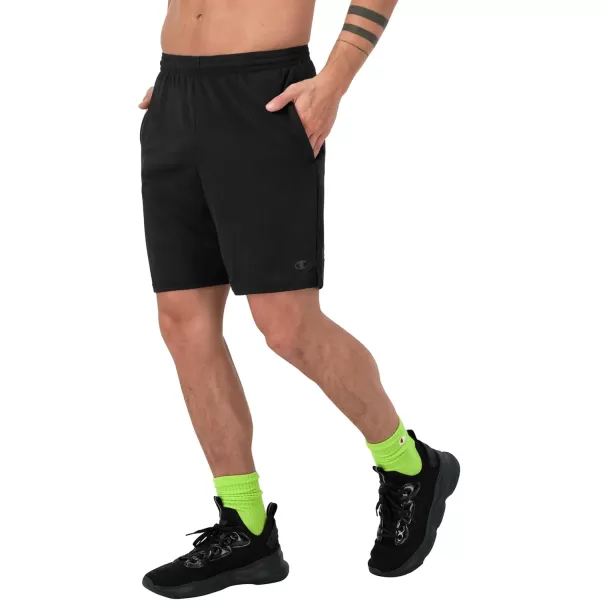 imageChampion Mens Sport Shorts Moisture Wicking Athletic Shorts Gym Shorts Reg Or Big ampamp TallBlack Reflective C