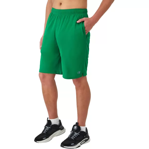 imageChampion Mens Sport Shorts Moisture Wicking Athletic Shorts Gym Shorts Reg Or Big ampamp TallFresh Green Leaf C Logo