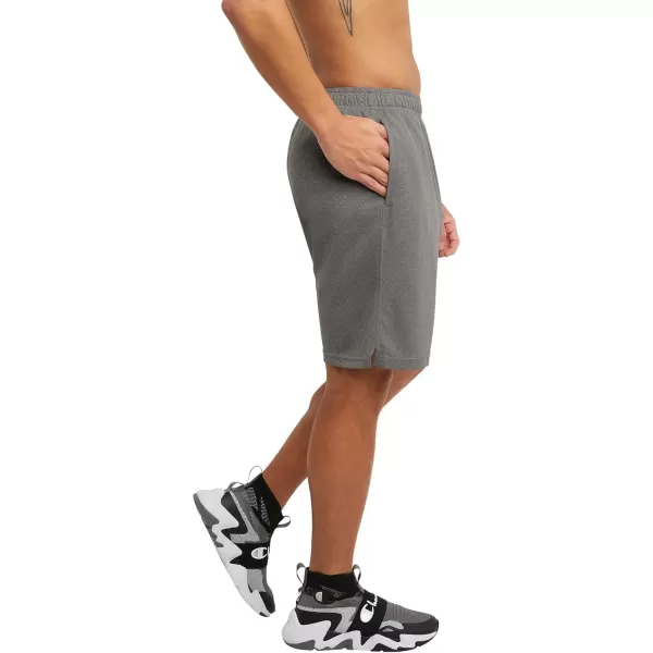 imageChampion Mens Sport Shorts Moisture Wicking Athletic Shorts Gym Shorts Reg Or Big ampamp TallGranite Heather C Logo