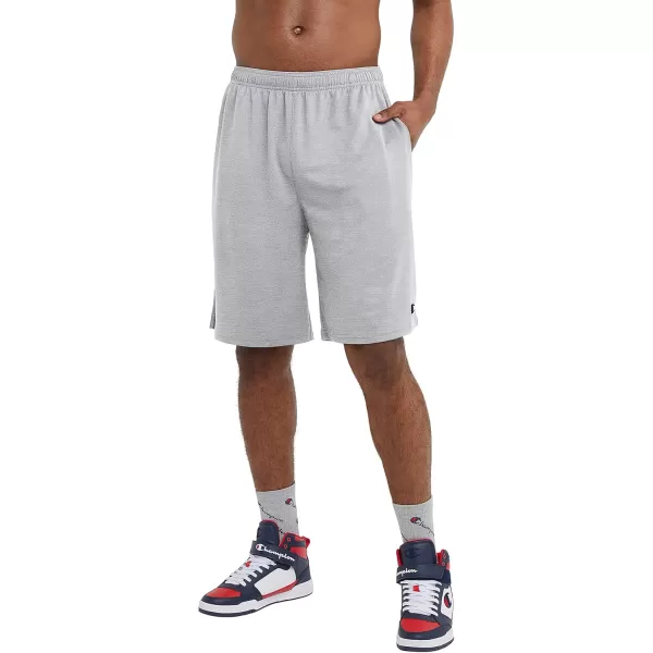 imageChampion Mens Sport Shorts Moisture Wicking Athletic Shorts Gym Shorts Reg Or Big ampamp TallOxford Gray C Logo