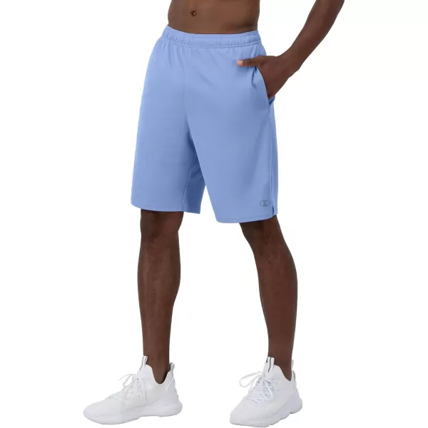 imageChampion Mens Sport Shorts Moisture Wicking Athletic Shorts Gym Shorts Reg Or Big ampamp TallPlaster Blue C Logo