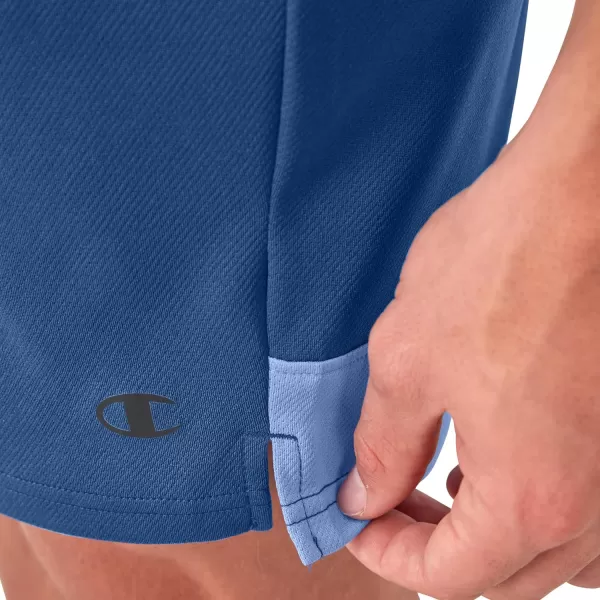 imageChampion Mens Sport Shorts Moisture Wicking Athletic Shorts Gym Shorts Reg Or Big ampamp TallSteel Blue InkPlaster Blue Reflective C