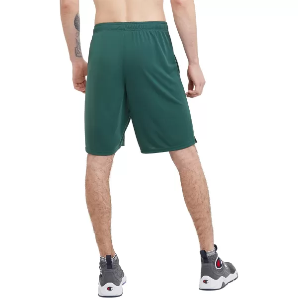 imageChampion Mens Sport Shorts Moisture Wicking Athletic Shorts Gym Shorts Reg Or Big ampamp TallTeam Dark Green C Logo