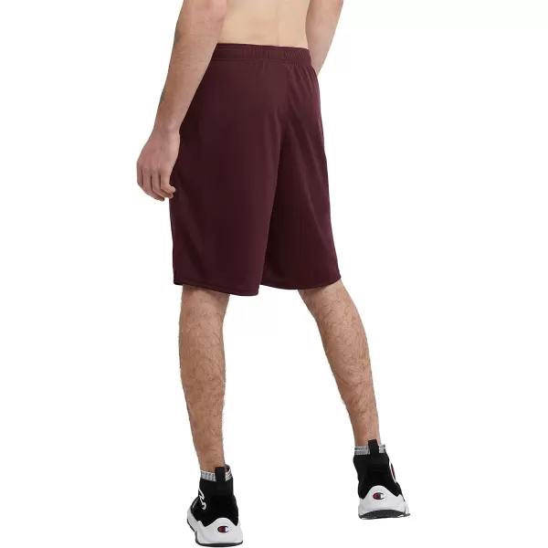 imageChampion Mens Sport Shorts Moisture Wicking Athletic Shorts Gym Shorts Reg Or Big ampamp TallTeam Maroon C Logo