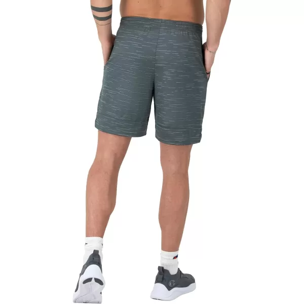 imageChampion Mens Sport Shorts Moisture Wicking Athletic Shorts Gym Shorts Reg Or Big ampamp TallTexture Cool Slate Gray Reflective C