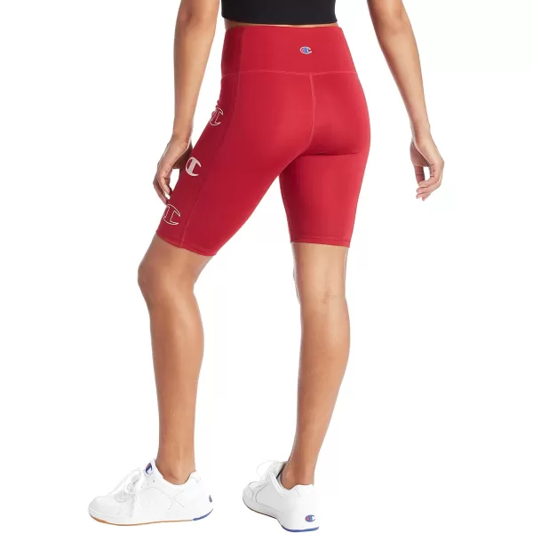 imageChampion Womens Absolute Bike Shorts for Women Comfortable Shorts for Women 9quotCranberry Red Triple C