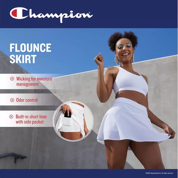 imageChampion Womens City Sport Flounce Skort with BuiltIn 3quot Inseam ShortsBlack