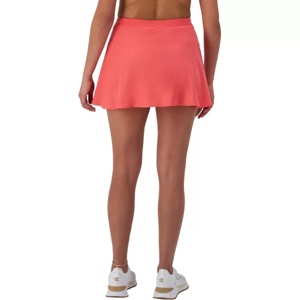 imageChampion Womens City Sport Flounce Skort with BuiltIn 3quot Inseam ShortsHigh Tide Coral