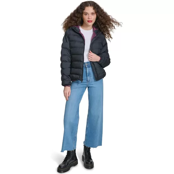 imageChampion Womens Quilted Coat Packable Puffer Jacket with HoodBlack