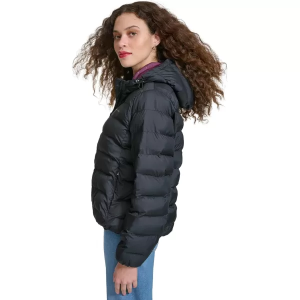 imageChampion Womens Quilted Coat Packable Puffer Jacket with HoodBlack