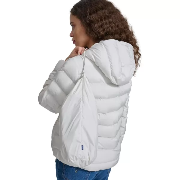 imageChampion Womens Quilted Coat Packable Puffer Jacket with HoodMarshmallow