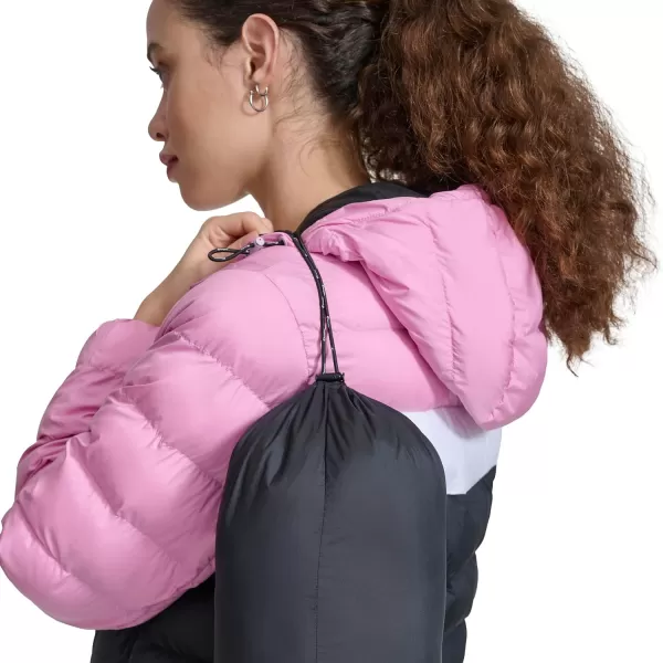 imageChampion Womens Quilted Coat Packable Puffer Jacket with HoodMauveNavy Combo