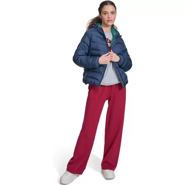 imageChampion Womens Quilted Coat Packable Puffer Jacket with HoodNavy