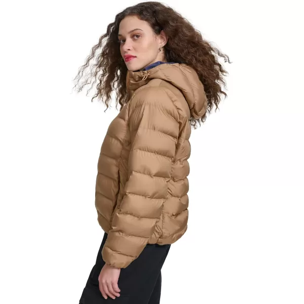imageChampion Womens Quilted Coat Packable Puffer Jacket with HoodTobacco