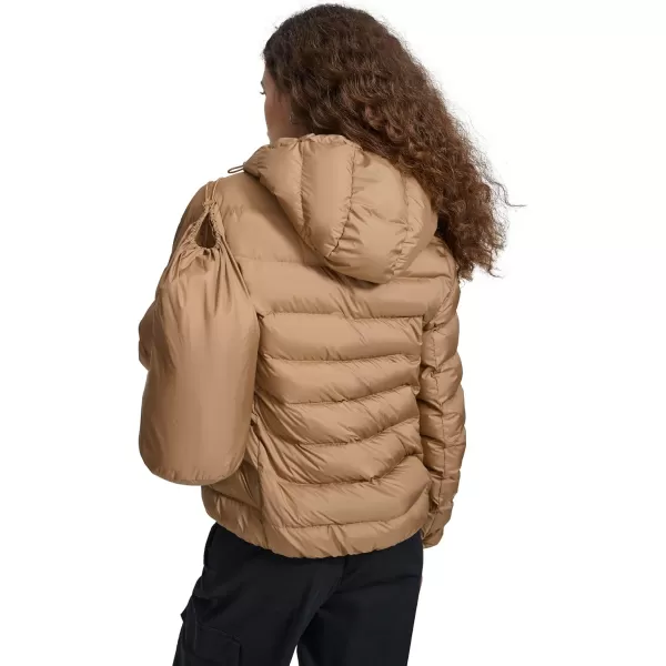 imageChampion Womens Quilted Coat Packable Puffer Jacket with HoodTobacco