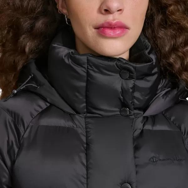 imageChampion Womens Quilted MidWeight Puffer Jacket with HoodBlack