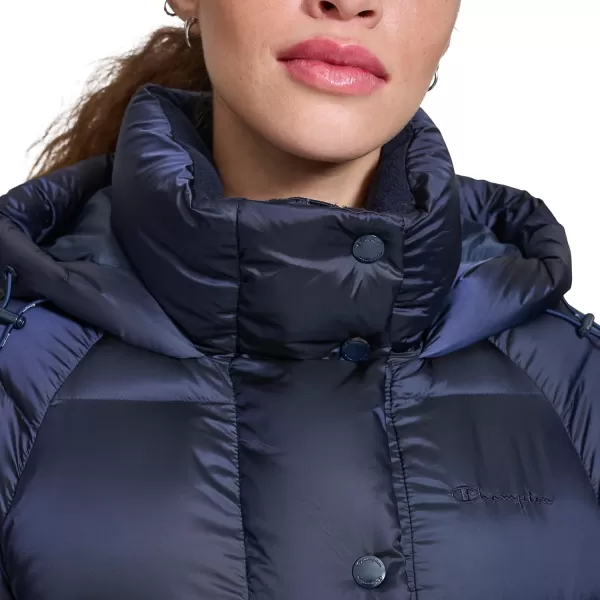 imageChampion Womens Quilted MidWeight Puffer Jacket with HoodNavy