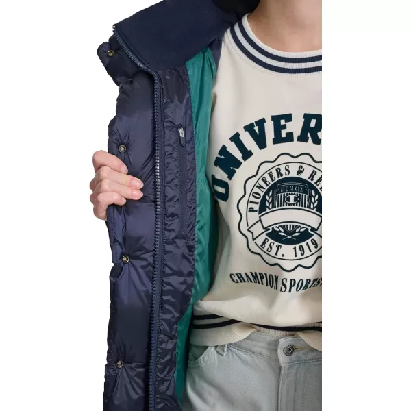 imageChampion Womens Quilted MidWeight Puffer Jacket with HoodNavy