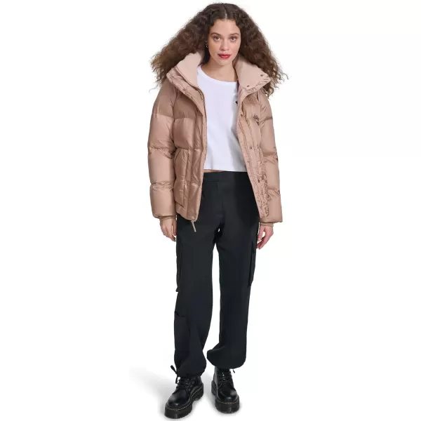 imageChampion Womens Quilted MidWeight Puffer Jacket with HoodWarm Taupe