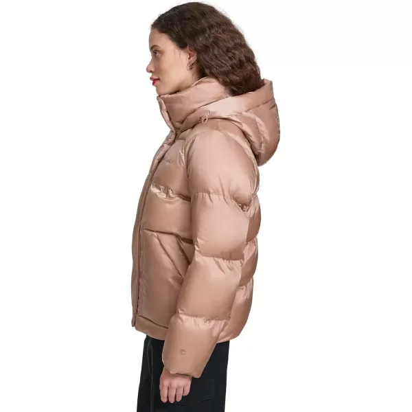 imageChampion Womens Quilted MidWeight Puffer Jacket with HoodWarm Taupe