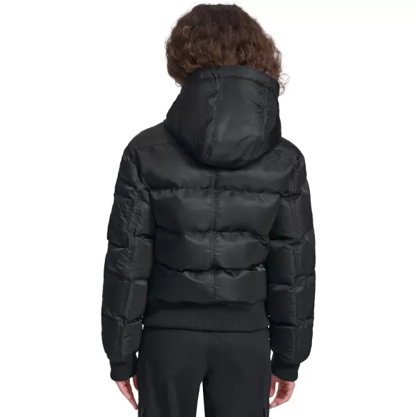 imageChampion Womens Quilted Snorkel Puffer Jacket with HoodBlack