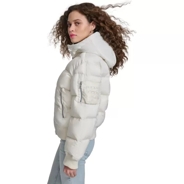 imageChampion Womens Quilted Snorkel Puffer Jacket with HoodMarshmallow