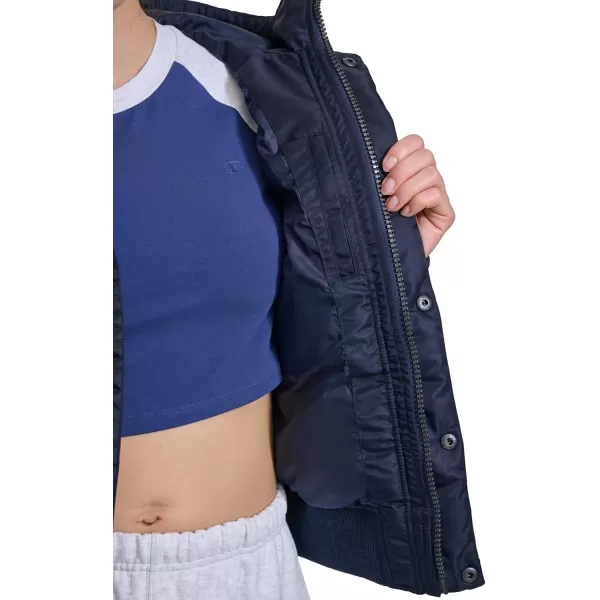 imageChampion Womens Quilted Snorkel Puffer Jacket with HoodNavy