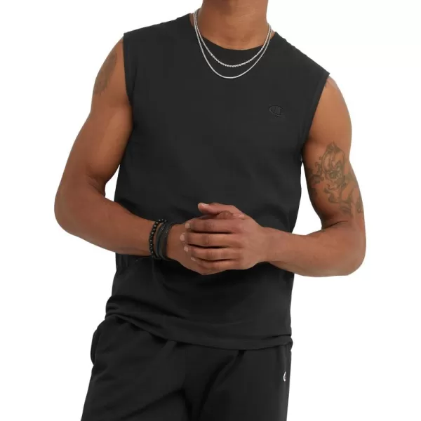 imageChampion Mens Big and Tall Sleeveless Tank Top ShirtsBlack