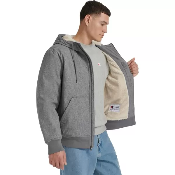 imageChampion Mens Sherpa Lined HoodieHeather Grey