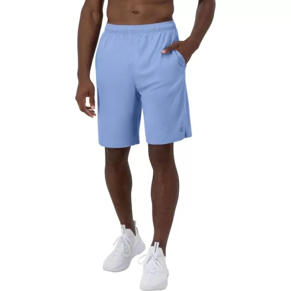 imageChampion Mens Sport Shorts Moisture Wicking Athletic Shorts Gym Shorts Reg Or Big ampamp TallPlaster Blue C Logo