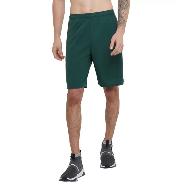 imageChampion Mens Sport Shorts Moisture Wicking Athletic Shorts Gym Shorts Reg Or Big ampamp TallTeam Dark Green C Logo