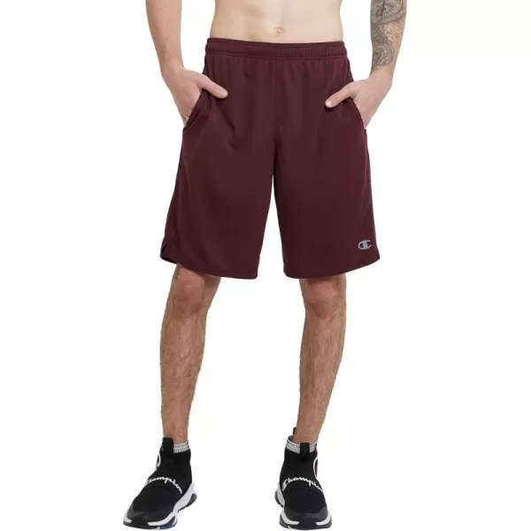 imageChampion Mens Sport Shorts Moisture Wicking Athletic Shorts Gym Shorts Reg Or Big ampamp TallTeam Maroon C Logo