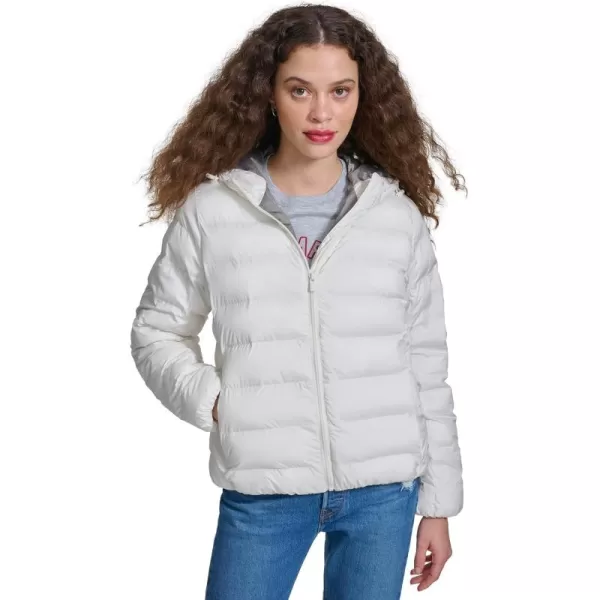 imageChampion Womens Quilted Coat Packable Puffer Jacket with HoodMarshmallow