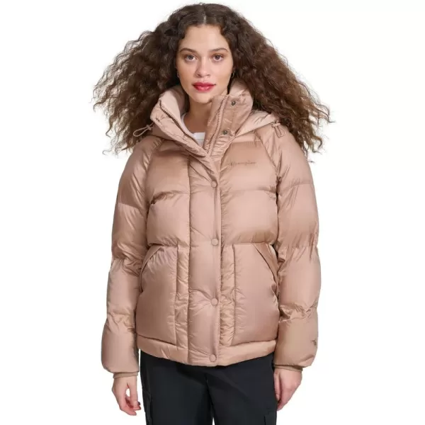 imageChampion Womens Quilted MidWeight Puffer Jacket with HoodWarm Taupe